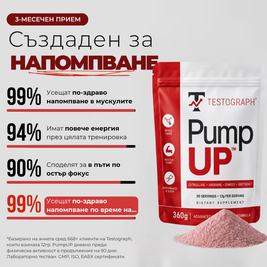 PumpUP - НАПОМПВАНЕ БЕЗ СТИМУЛАНТИ