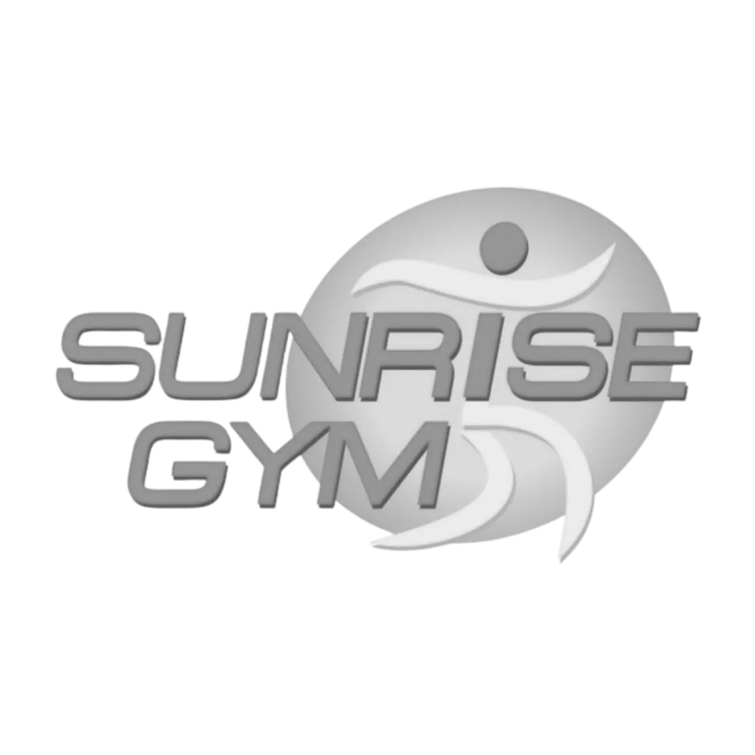 Лого на Sunrise Gym с овален дизайн.
